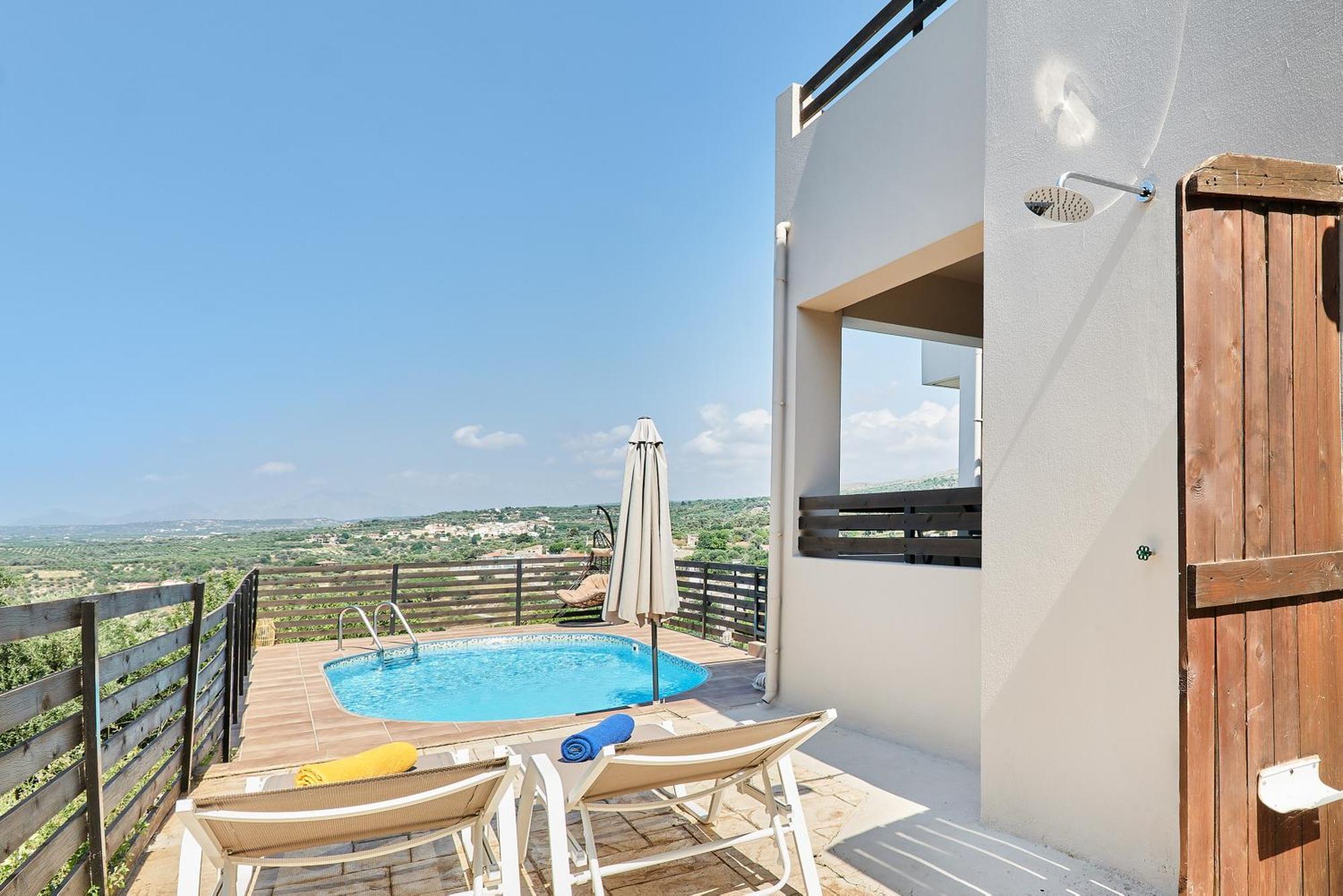 Exclusive Villa - Amazing View & Private Pool Agia Triada Экстерьер фото