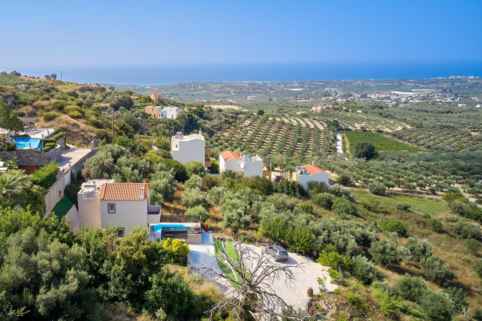 Exclusive Villa - Amazing View & Private Pool Agia Triada Экстерьер фото