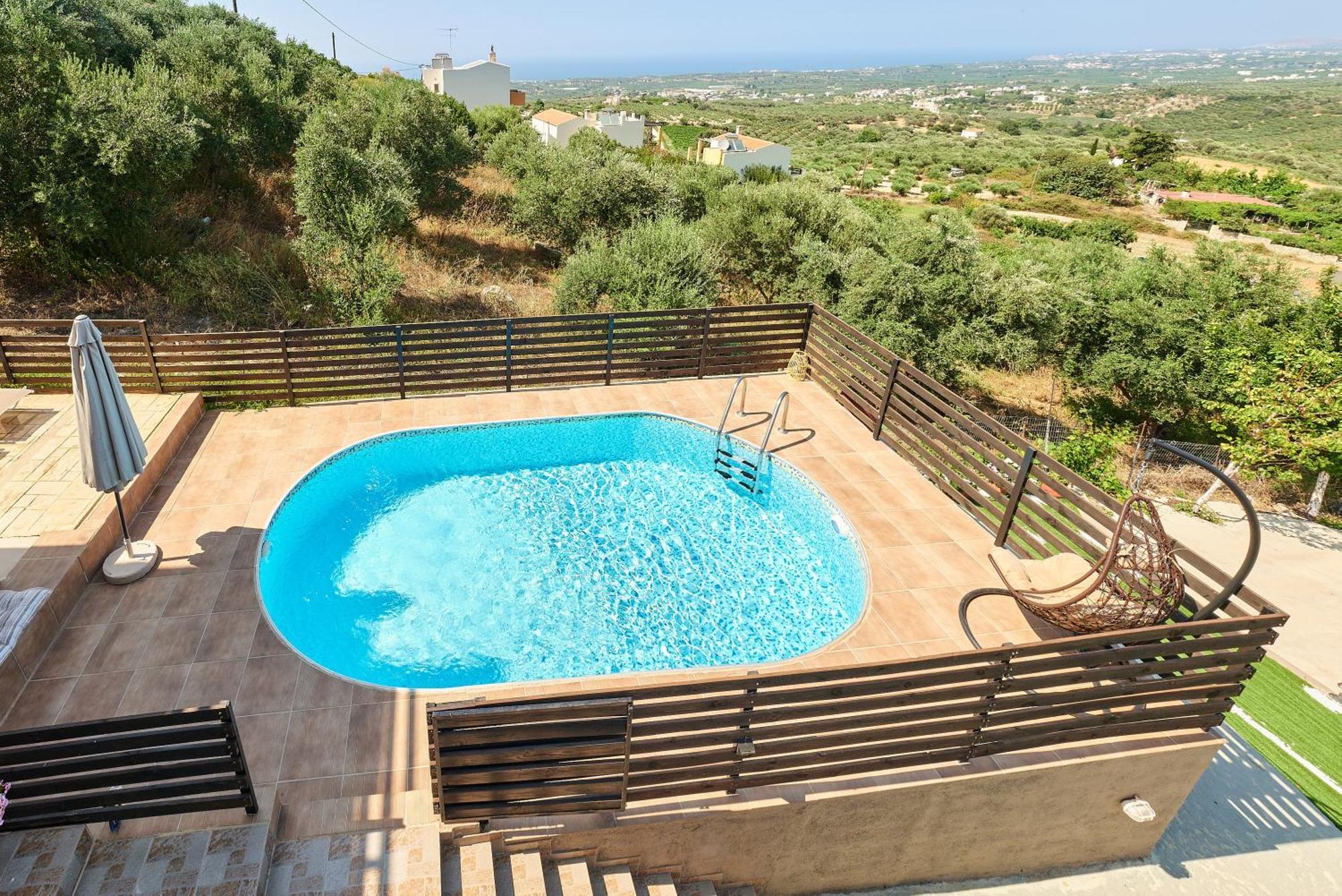 Exclusive Villa - Amazing View & Private Pool Agia Triada Экстерьер фото